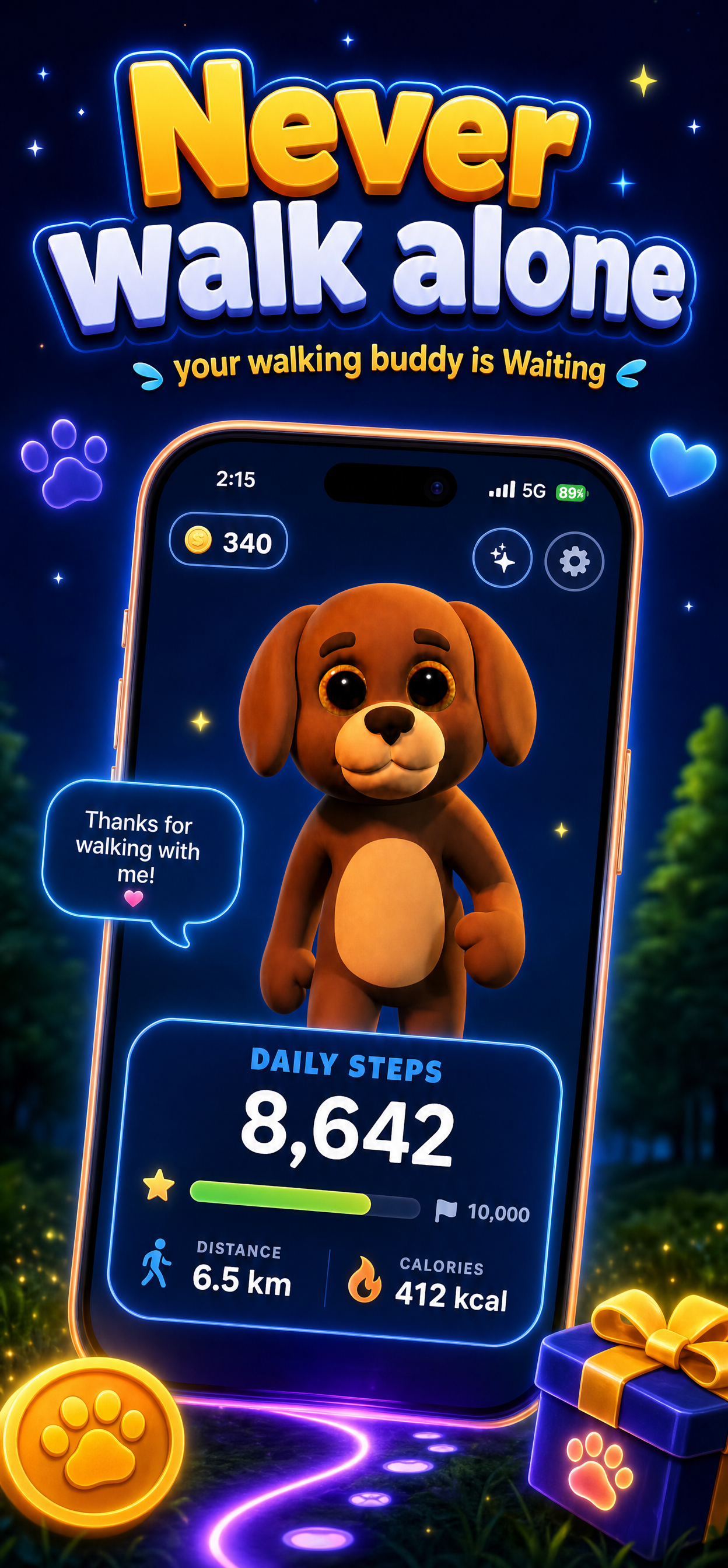 Never walk alone — your walking buddy is waiting